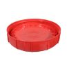 Picture of 2-2.5 Gallon Red HDPE Plastic Life Latch Screw Top Pail Cover w/ Gasket