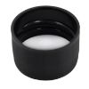 Picture of 28 mm, 28-410 Black Ribbed, Smooth Top, PP Plastic Cap w/ F217 Liner