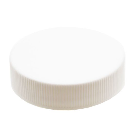 Picture of 45 mm, 45-400 White Ribbed, Matte Top, PP Plastic Cap w/ F217 Liner