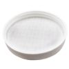 Picture of 89 mm, 89-400 White Ribbed, Matte Top, PP Plastic Cap, PS22 Printed Liner