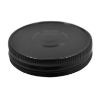 Picture of 70 mm, 70G-450 Black Button Metal Screw Cap w/ Plastisol Liner