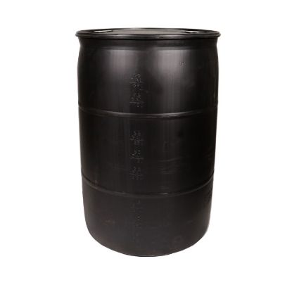 Picture of 55 Gallon Black Plastic Regrind Tight Head Drum, 2" Buttress & 3/4" NPT Fittings, UN Rated