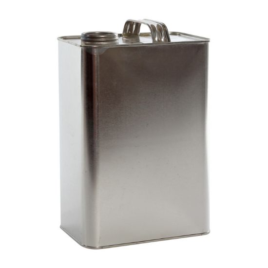 Picture of 1 Gallon F-Style Metal Can, Unlined, 1 3/4" Delta Off Center Opening, 610x907 (Bulk Pallet)