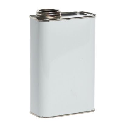 Picture of 1 Quart White Coat F-Style Metal Can, 1 3/4" Delta Opening, Unlined, 409x614, 120/Case