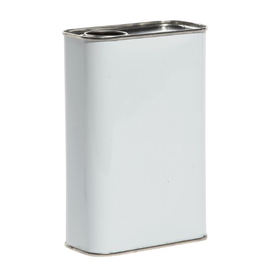 Picture of 1 Quart White Coat F-Style Metal Can, 32 mm Rel Opening, Unlined, 409x614 (Bulk Pallet)