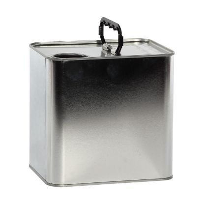 Picture of 2.5 Liter F-Style Metal Can, Unlined, Black Plastic Handle, 42 mm Opening, 159 mm x 120 mm x 157 mm, UN Rated