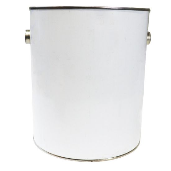 Picture of 1 Gallon White Round Metal Paint Can w/ Ears, Unlined