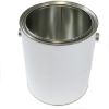 Picture of 1 Gallon White Round Metal Paint Can w/ Ears, Unlined