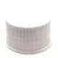 Picture of 24 mm, 24-410 White Ribbed PP Plastic Cap, PS22 Liner