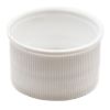 Picture of 24 mm, 24-410 White Ribbed PP Plastic Cap, PS22 Liner