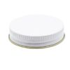 Picture of 48 mm, 48-400 White Metal Screw Cap, w/ Pulp/Kraft Liner