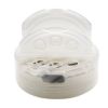 Picture of 53 mm, 53-485 Natural PP Plastic Dual Flapper Cap, 3 Hole, .300 Pour, PS-F1 Printed Liner