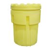 Picture of 95 Gallon Yellow HDPE Plastic Screw Top Salvage Drum w/Cover w/ Gasket, UN Rated