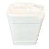 Picture of 10 Liter White HDPE Square Tight Head Pail, 70 mm Screw Cap, Tamper Evident, 6 TPI, Dust Cap, UN Rated