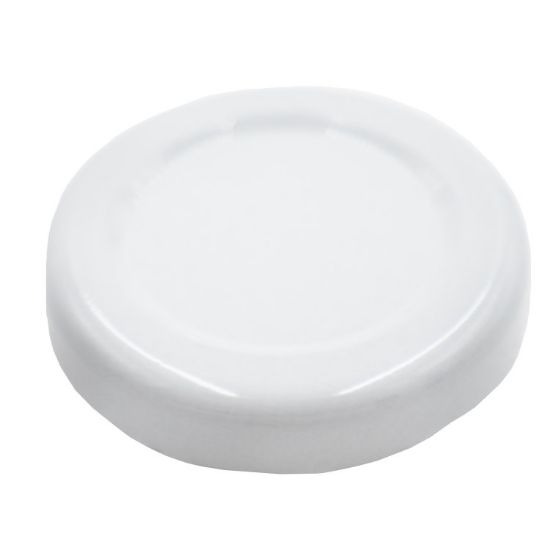 Picture of 43mm White Metal Twist Cap, Plastisol Liner, No Button