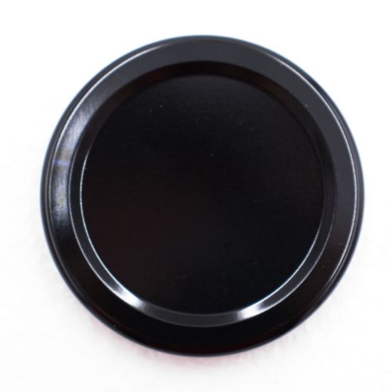 Picture of 63 mm Black Metal Twist Cap, Plastisol Liner, No Button