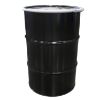 Picture of 55  Gallon Black Steel Open Head Drum, Olive Drab Lining, w/ Black Cover, 2" x 3/4" Fitting, Lever Lock Ring