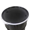 Picture of 55  Gallon Black Steel Open Head Drum, Olive Drab Lining, w/ Black Cover, 2" x 3/4" Fitting, Lever Lock Ring