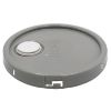 Picture of 3.5-6 Gallon Gray HDPE Plastic Pail Cover, Tear Tab, Rieke Fitting