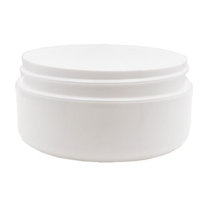 Picture of 4 oz White PP Plastic Round Jar, Double Wall, 89mm, 89-400