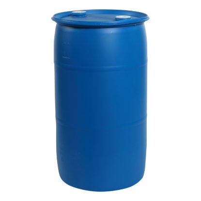 Picture of 35 Gallon Blue HDPE Plastic Tight Head Drum with 2" Buttress and 2" NPT Fittings, UN Rated