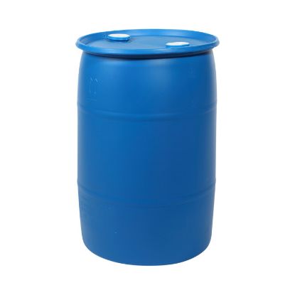 Picture of 30 Gallon Blue Plastic HDPE Tight Head Drum w/ 2" Buttress and 2" NPT Fittings, UN Rated