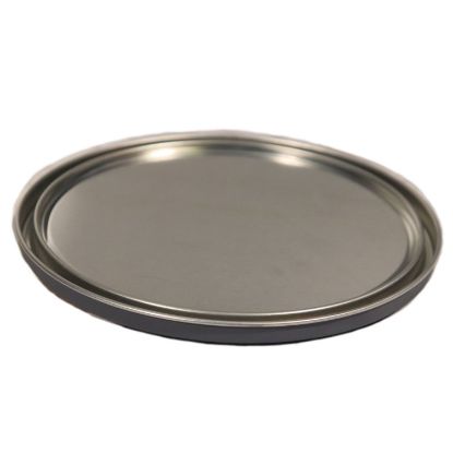 Picture of 1 Gallon Metal Round Paint Can Lid, Gray Lined