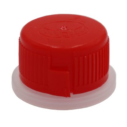 Picture of 32 mm Red LDPE Plastic Child Resistant Release Cap