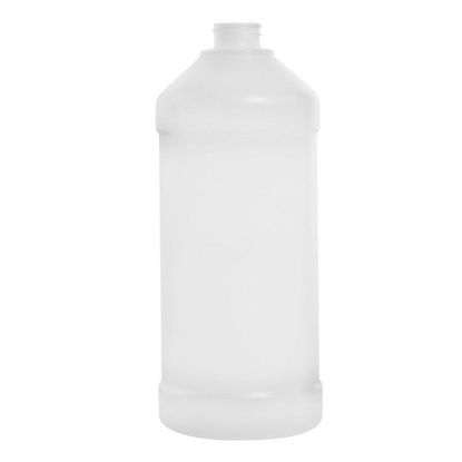 Picture of 32 oz Natural HDPE Plastic Modern Round Bottle w/ Nylon Barrier, 28-400, 65 Gram