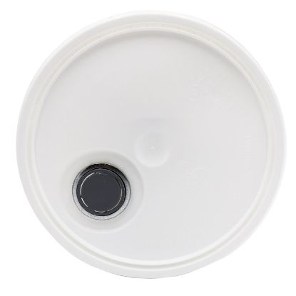 Picture of 3.5-6 Gallon White HDPE Plastic Pail Cover, Tear Tab Rieke, Tr-Seal Gasketless