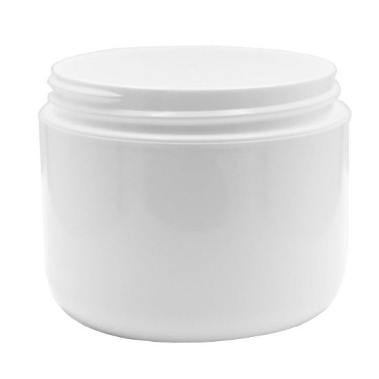 Picture of 4 oz White PP Plastic Outer Double Wall Jar, 70 mm 70-400 mm