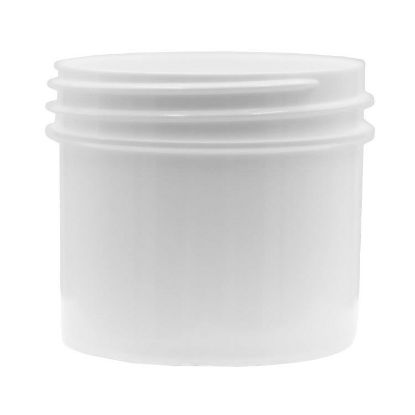 Picture of 2 oz White PP Plastic Straight Sided Regular Wall Jar, 53 mm 53-400