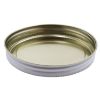 Picture of 100 mm 100-400 White Metal Cap, w/ Pulp & Kraftseal Liner