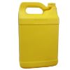 Picture of 128 oz Yellow HDPE Plastic F-Style Bottle, 38-400 Neck Finish, Fluorinated Level 3