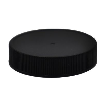 Picture of 48 mm, 48-400 Black PP Matte Top, Ribbed Side Cap w/ F217 Liner