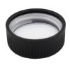 Picture of 38 mm, 38-400 Black PP Plastic Child Resistant Cap w/ Heat Seal Liner,  Embossed Push-Down & Turn