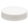 Picture of 48mm, 48-400 White PP Plastic Smooth Top, Ribbed Side Cap w/ F217 Liner