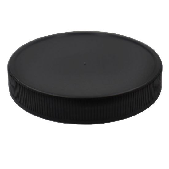 Picture of 70-400 Black PP Plastic Matte Top, Ribbed Side Cap w/ PS22 Plain Liner