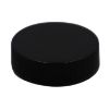 Picture of 38 mm, 38-400 Black PP Plastic Smooth Top, Ribbed Side Cap w/ F217 Liner