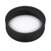 Picture of 33 mm 33-400 Black PP Plastic Matte Top, Ribbed Side Cap, Foam Liner