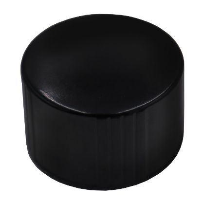 Picture of 33 mm, 33-430 Black Phenolic Plastic Screw Cap, w/ Poly Seal Liner