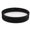 Picture of 53 mm, 53-400 Black PP Plastic Smooth Matte Top, Ribbed Sides Cap w/ PV Liner