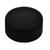 Picture of 24 mm, 24-400 Black Ribbed, Matte Top, PP Plastic Cap w/ F217 Liner