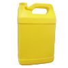 Picture of 128 oz Yellow HDPE Plastic F-Style Bottle, 38-400 Neck Finish, Fluorinated Level 3, 165 Gram