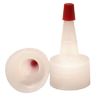 Picture of 24-410 Natural LDPE Plastic Yorker Cap, No Hole, W/ Red Regular Tip