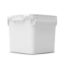 Picture of 32 Liter CurTec White Square HDPE Plastic Fold Pack Pail, UN Rated