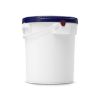 Picture of 10-20 Curtec Liter Dark Blue HDPE Plastic Screw Top for 20 Liter Click Pack Pail w/ Gasket, UN Rated