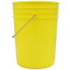 Picture of 5 Gallon Yellow HDPE Plastic Open Head Pail, w/ Metal Bail