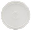 Picture of 1 Gallon White HDPE Plastic Round Lid, Tamper Evident Tear Tab