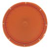 Picture of 3.5-6 Gallon Orange HDPE Plastic Pail Cover, Tear Tab, EPDM Gasket